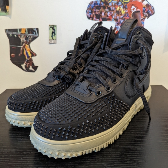 Nike Lunar Force 1 Mid Black Neutral Olive  DZ5320-001 Mens 8.5 - Picture 4 of 7